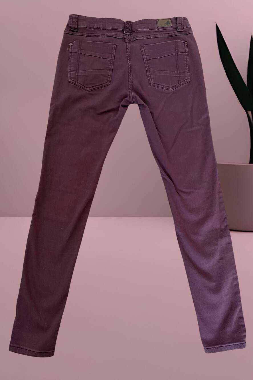 Rubberband Stretch Purple Skinny Jeans Size 29 - Picture 2 of 2